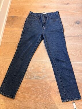 Madewell High-Rise Straight Jeans - Dark Indigo